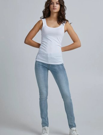 ICHI Iherin Izaro Light Blue Bleached - Blue - 30 x 32