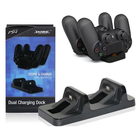 DOBE Playstation 4 Dual Laddningsstation / laddningsställ