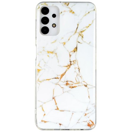 Marble Samsung Galaxy A13 4G Etui - Hvid