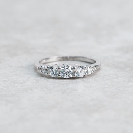 Förlovningsring Midsommarblomster, 18K Vitguld - Förlovning- och vigselringar