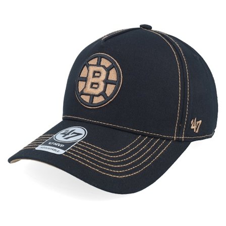 47 Brand - Boston Bruins NHL Stitch 47 Mvp Dt Black A-frame Adjustable Adjustable Black Cap - NHL @ Hatstore