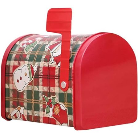 1 kpl Joulupostilaatikko, tinapostilaatikko, postilaatikko, keksilaatikko