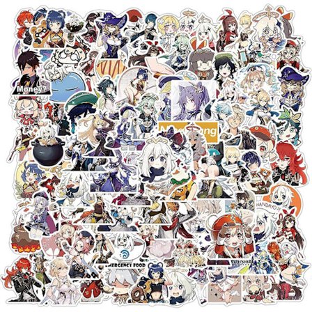 Genshin Impact-klistermärken, 100 st