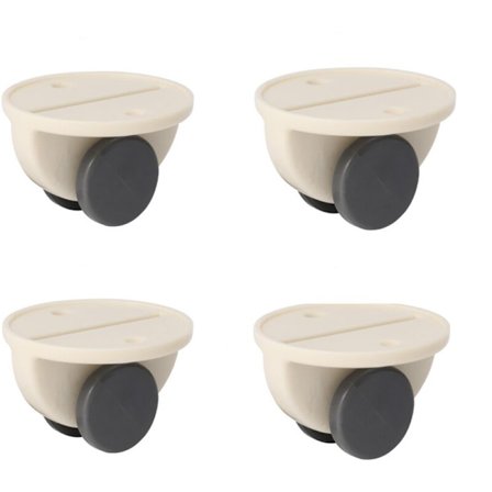 4 kpl liimakalustepyörää 2x3cm pienet huonekalupyörät valkoiset