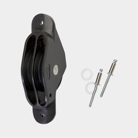 Seldén Double Sheave Box (2 x ø70x13) Incl Pop-rivets (505-053-01)