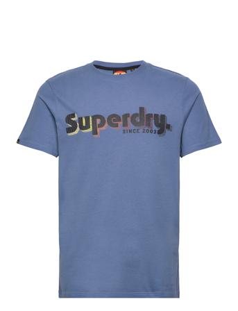 Terrain Logo Classic T Shirt T-shirts Short-sleeved Blå Superdry*Betinget Tilbud