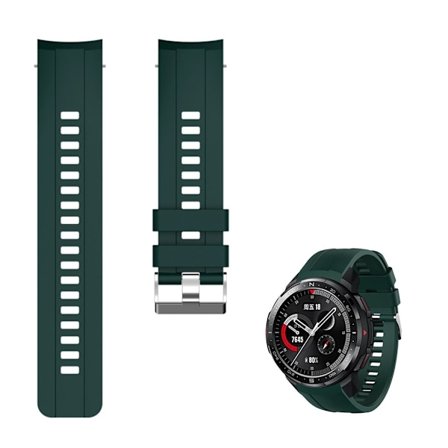 Honor Watch GS Pro silicone watch band - Blackish Green