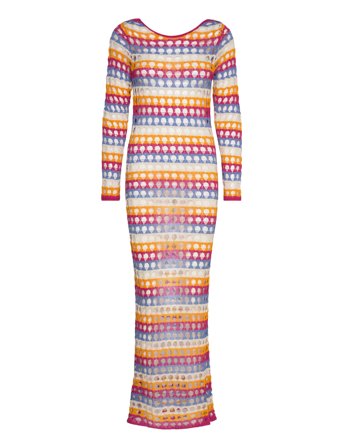 Mango | Multi-Coloured Crochet Dress | M