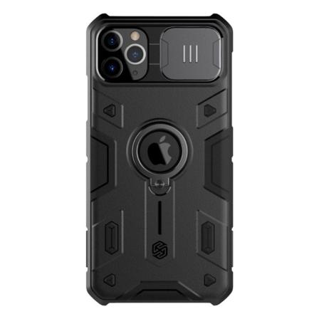 Iphone 11 Pro - Nillkin Camshield Armor Ring Skal - Svart Black Svart