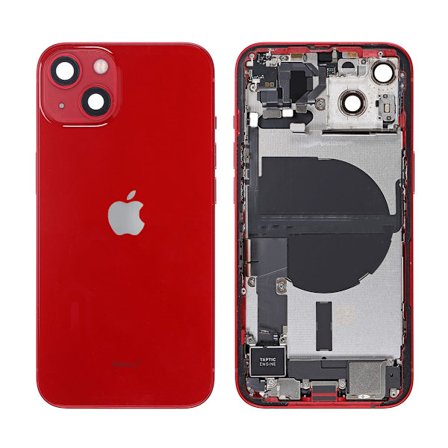 iPhone 13 Baksida med Komplett Ram - Röd