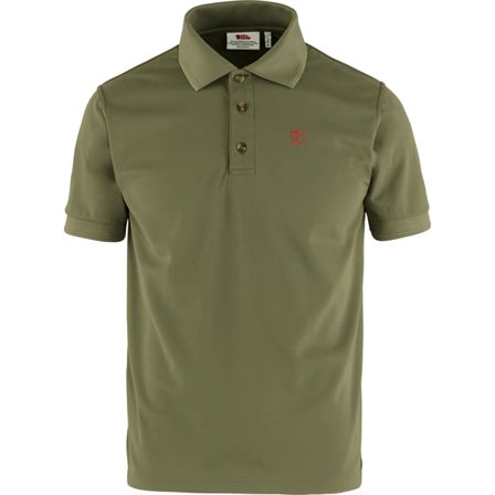 Fjällräven Men's Crowley Pique Shirt Top in Light Olive | Size: 3XL, Polyester/Pique Fabric