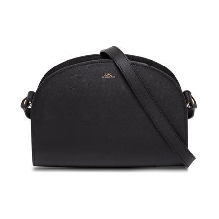 A.p.c., Sac Demi Lune Crossbody Bag Zwart, Dames, Maat:ONE Size