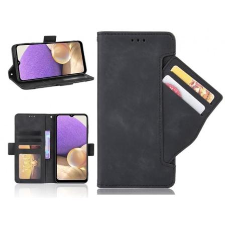 Samsung A54 5G lompakkokotelo PU-nahkainen 6-POCKET Winston V3 Black