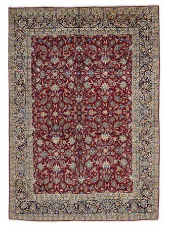 298X399 Tappeto Orientale Kirman Marrone/Nero Grandi (Lana, Persia)