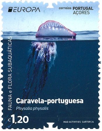 Azorerne - EUROPA 2024 Undervandsfauna og -flora - Postfrisk frimærke