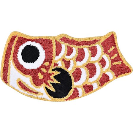 Søde bademåtter, børnebadeværelsesmåtte i japansk koi-form, skridsikker bademåtte kompatibel med badeværelse, brusebad, værelse, 45 x 85 cm