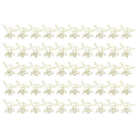 100 stk. formet papir clips Pterosauria gul dinosaur form metal bærbare kontor clips til fil klassificering