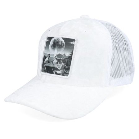 Calza Pennello - Vit trucker Keps - Family Dinner Velvet White/White A-frame Trucker @ Hatstore