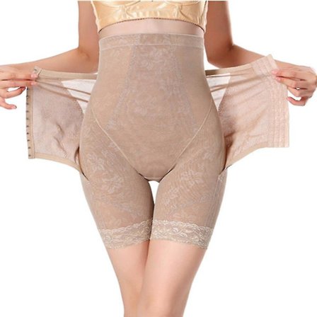 High Waist Shapewear Power Shorts Kompression High Waisted Body Shaper Trosor Shapewear Dam Magkontroll Höftlyftsbyxor, svart