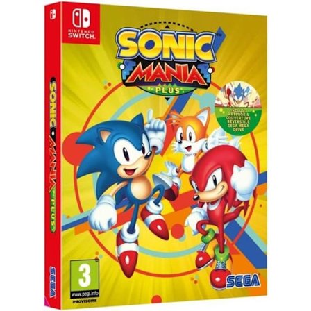 Sonic Mania Plus plattformsspel - Sega - Nintendo Switch - 1-4 spelare - PEGI 7+