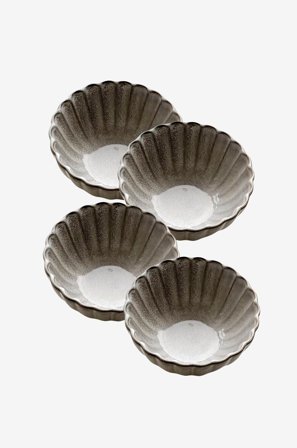 Zelected by Houze - Kulho Dahlia Grey 4-p - Harmaa - Kulhot - - Homeroom