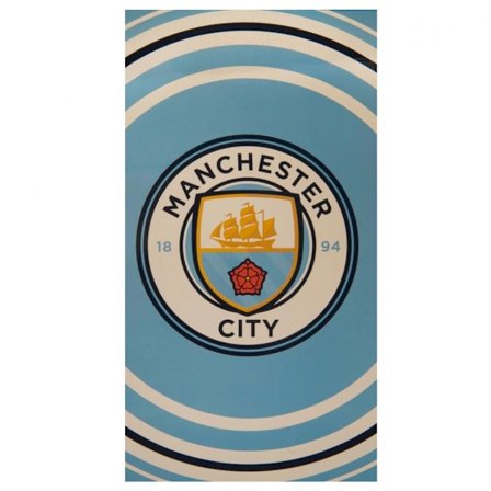 Manchester City FC Pulse Handduk One Size Blå