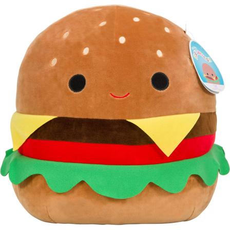Suuri 16" Carl The Cheeseburger - Virallinen pehmolelu - Pehmeä ja squishinen ruoalla täytetty lelueläin - Loistava lahja lapsille"