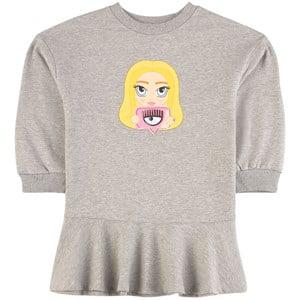 Monnalisa Gray Chiara Ferragni Mascotte Dress 5 years - Dresses - 5 years - Grey