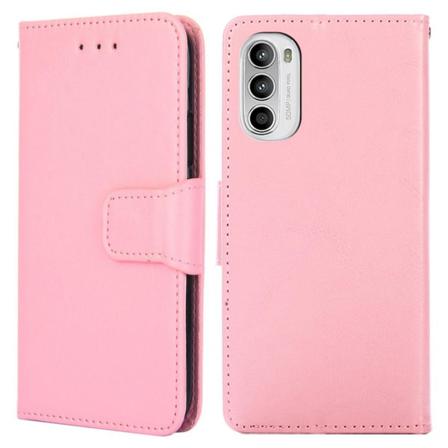 Motorola Moto G52 4g/g82 5g Pu Leather Stand Fodral - Rosa Rosa