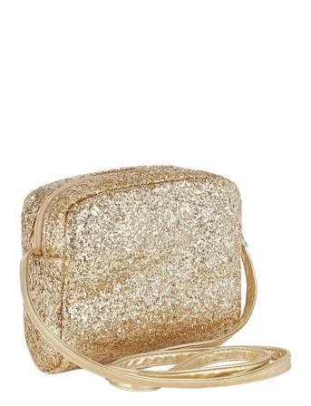 Mimi & Lula Cross Body Bag - Mimi Glitter Gold - Gold - ONE SIZE