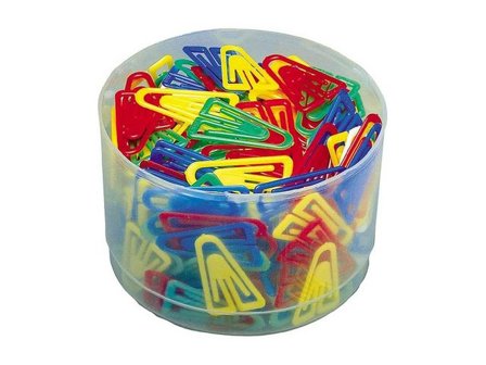 Laurel Plastgem, Plast, 35mm sorterade färger 200/fp - Lyreco - Kontorsmaterial - Till skrivbordet - Gem