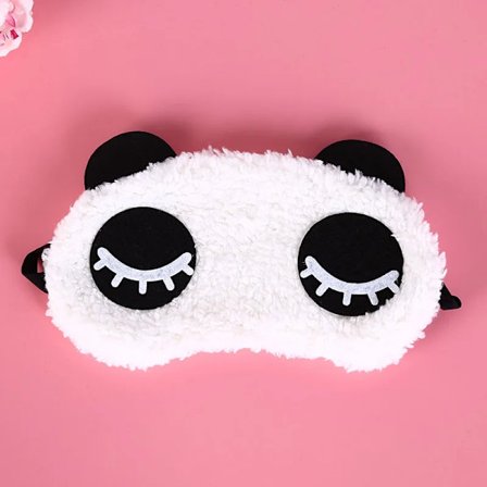 Sød Panda Øjenmaske, Hvid, til Afskærmning og Søvn - Øjenbeskyttelse, Sundhedspleje, 3 Stilarter, Bomuldsbriller, Øjenmaske