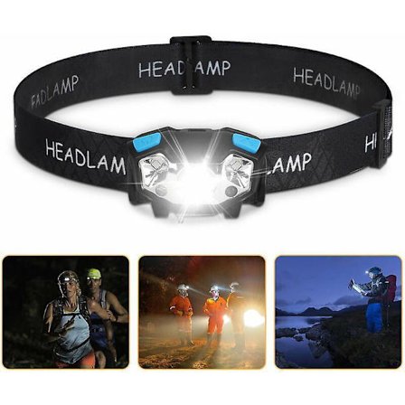 5000 Lumen LED Pannlampa med Rörelsesensor, USB Uppladdningsbar Vattentät Arbetslampa, 5 Lägen