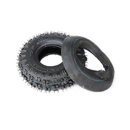 4.10/3.50-4 410/350-4 Atv Quad Go Kart 47cc 49cc Grovmönstrade 4.10-4 Däck Innerslang Passar Alla Modeller 3.50-4