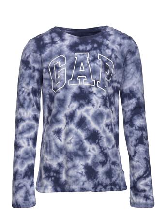 Kids 100% Organic Cotton Gap Logo Tie-Dye T-Shirt Black GAP