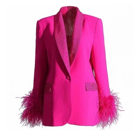 Dame Langærmet Blazer Casual Jakke