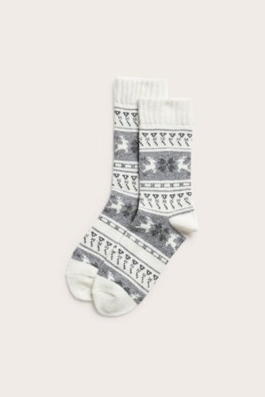 Kappahl | Värmande strumpor | Gråmelerad