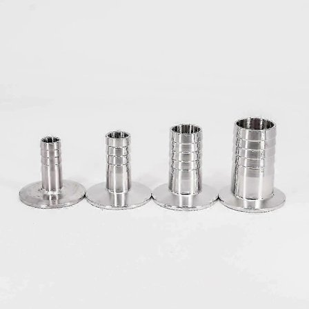 Rustfri slangekobling med Tri Clamps - 16mm til 25.4mm Ferrul