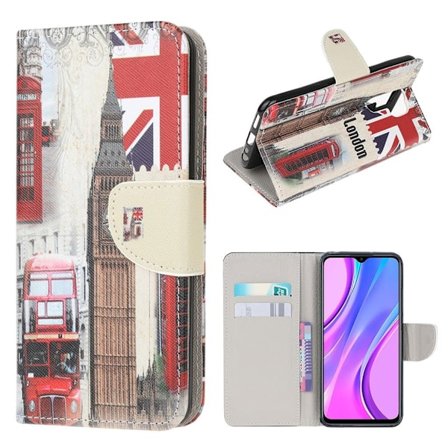 Wonderland Xiaomi Redmi 9 Läppäkotelo - London Bus