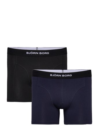 Premium Cotton Stretch Boxer 2P Black Björn Borg
