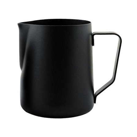 304 Rustfrit Stål Mælkeskummer Kande - 350/600ml Sort Kaffekop Krus