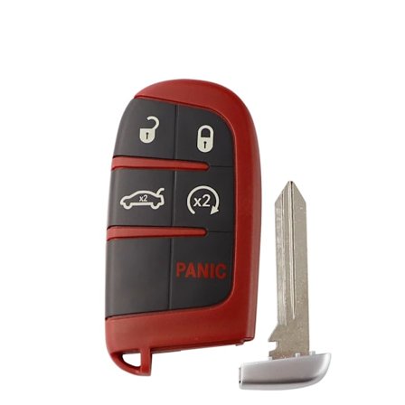 Smart Nyckel Fodral För Jeep För Chrysler 300 5 Knappars Bil Fjärrkontroll Skal För Dodge Ram 1500 Dart Challenger Charger Ersättning
