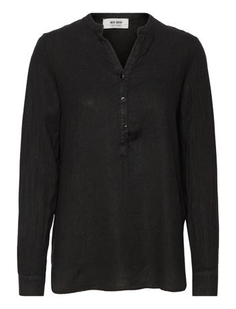 Danna Linen Blouse Black MOS MOSH