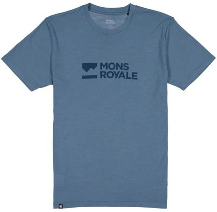 Mons Royale M's Icon Logo T-Shirt Goblin Blue