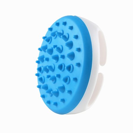 Silikon Huvud Kropp Massageborste Halkfritt Runt Handtag