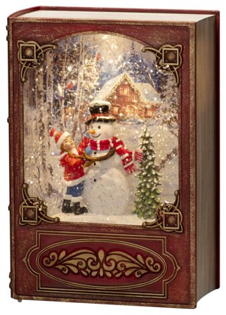 Konstsmide 4273-550 Lykta vattenfylld, röd bok, Belysning