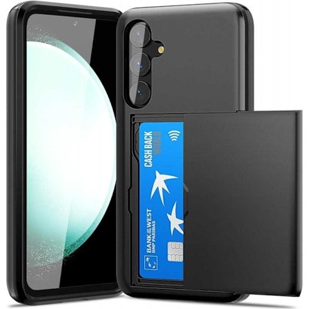 Samsung S25 Plus Stöttåligt Skal Kortfack StreetWise - Svart