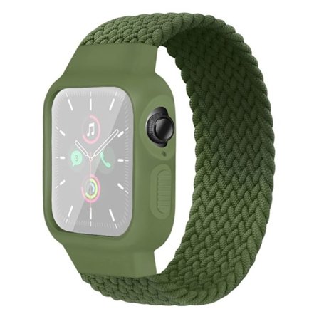 Apple Watch Series 6 / 5 44mm simple nylon watch band - Green / Size: 170mm