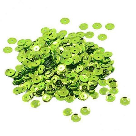 3x400 Pyöreää Kupolimaista Löysää Paljettia Ompelu Koristelu 7mm Vihreä