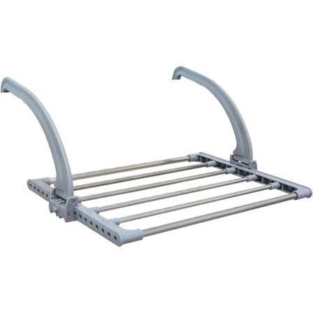 Hopfällbar torkställning 47x32x20,5 cm för att hänga på elementfönster Badkar för att torka tvätt